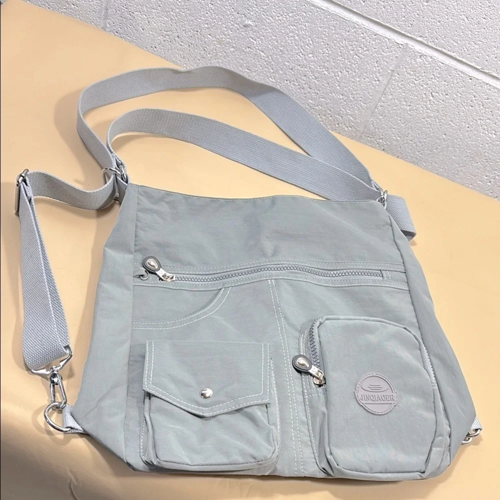 Grey durable medium size backpack/shoulder bag - Picture 1 of 10